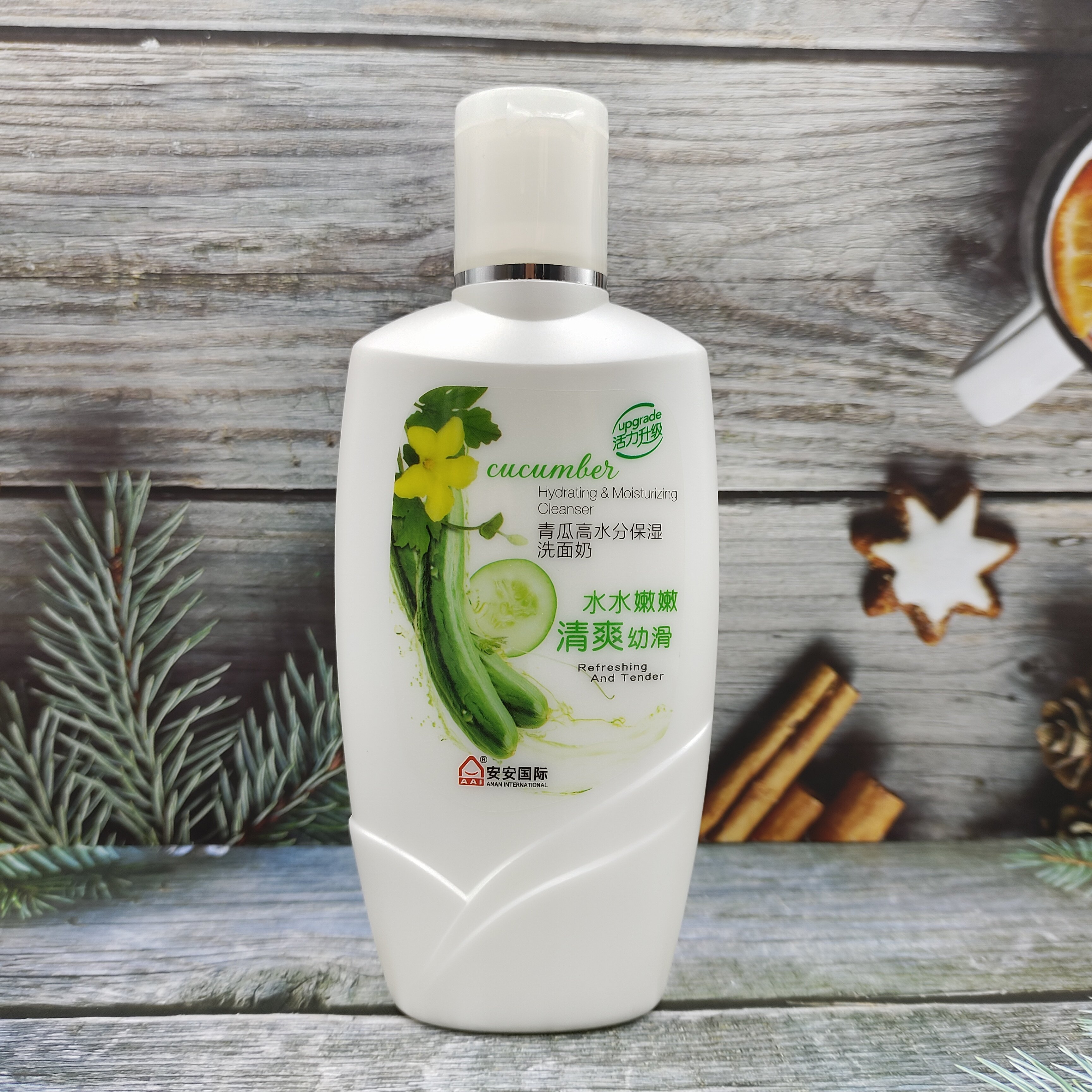安安金纯洗面奶高水分保湿洁面乳无泡沫型青瓜保湿洗面奶男女通用