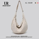 UR包包男女同款 2025新款 休闲百搭尼龙大容量托特包上课单肩斜挎包