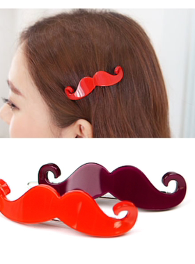 AngelRena进口头饰胡须发夹刘海夹边夹C750