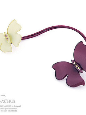 AngelRena韩国进口饰品头饰可爱比翼蝴蝶发绳 发圈 C049