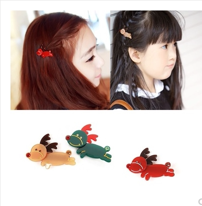 angelrena麋鹿少女风儿童鸭嘴夹