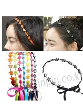 AngelRena韩国进口韩剧漂亮男IU同款经典格子发箍RF076