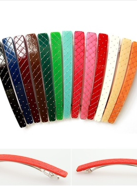 AngelRena韩国饰品铆钉简约弹簧发卡长发夹发夹顶夹B884