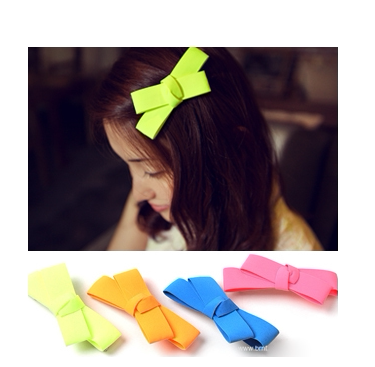 AngelRena发饰韩国进口韩星同款蝴蝶结发卡弹簧发夹顶夹