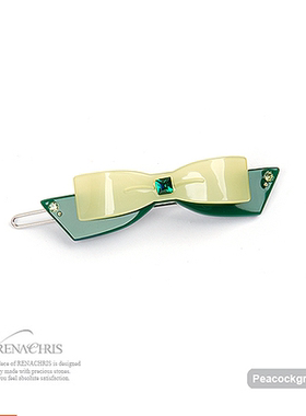 AngelRena韩国进口发饰头饰双层蝴蝶结刘海发夹边夹C577