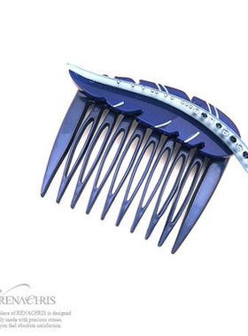 B948韩国进口头饰AngelRena气质柳叶发梳/插梳