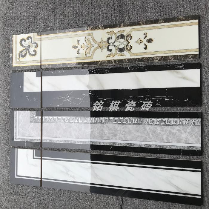 微晶石波打线20X80 客厅 抛晶砖