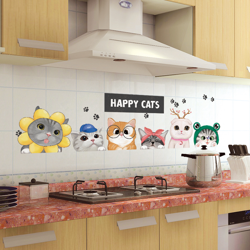耐高温透明瓷砖柜灶台用防油贴纸