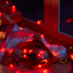 过年彩灯2026新款春节气氛灯福字灯笼小彩灯闪灯串灯饰马年氛围灯