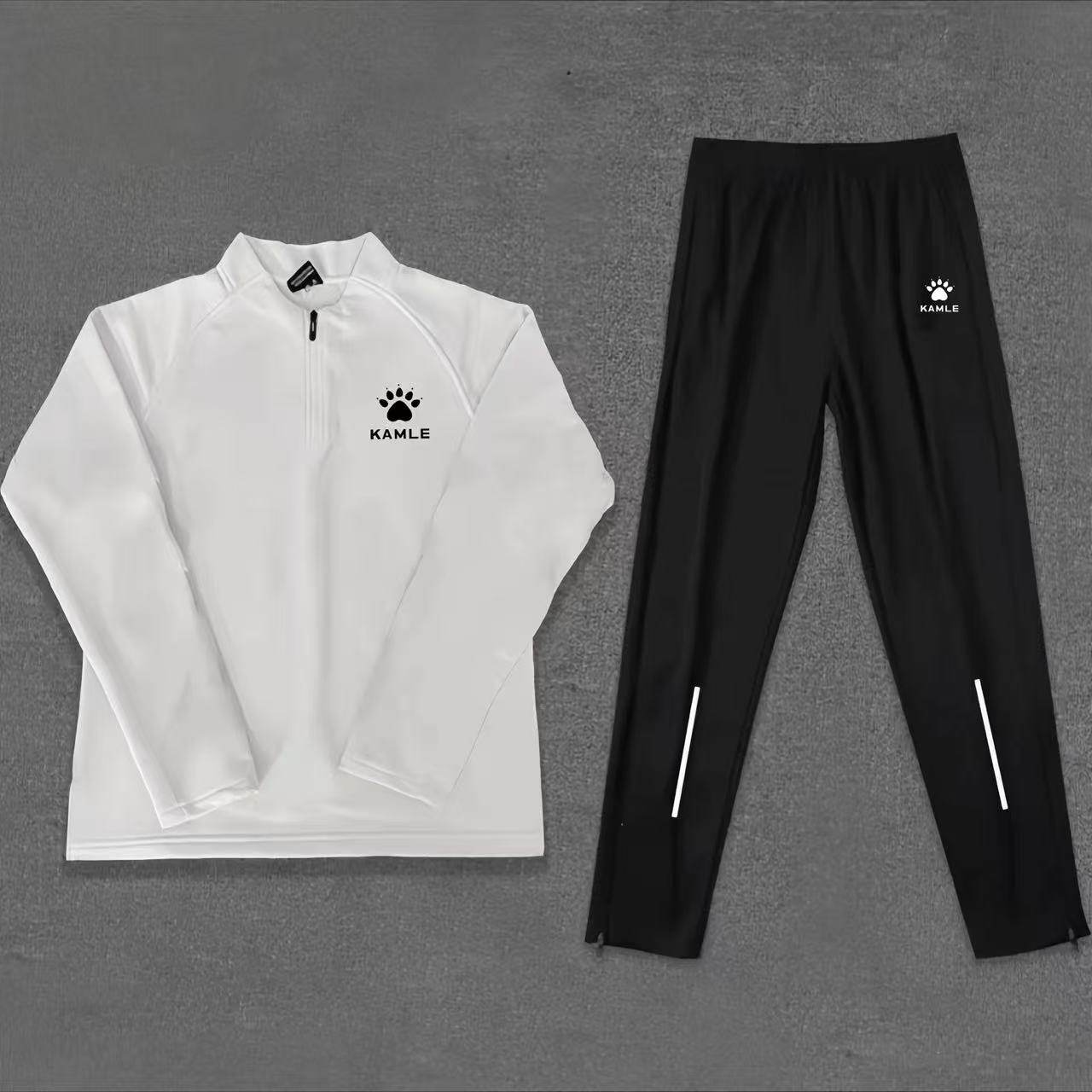 田径体育生卡尔训练服男女薄绒跑步秋冬半拉链长袖长裤反光套装,男装,休闲运动套装,淘宝优惠券,粉丝福利购,淘宝优惠卷