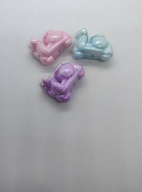 DIY饰品配件亚克力AB彩直孔郁金香散珠珠子手机链车挂串珠材料