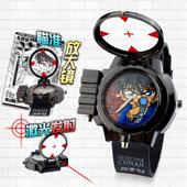 柯南激光红外线麻醉可射多功能手表男儿童玩具闪灯款 电子表小学生