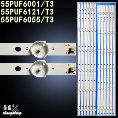 适用飞利浦55PUF6001/T3电视灯条