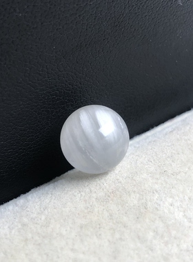 10mm(没有任何优化注胶)老矿天然顺发蓝灰兔毛单珠