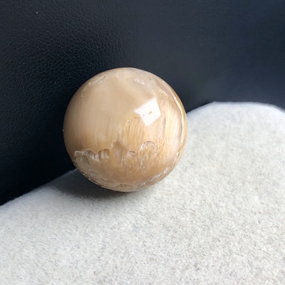 20mm(无任何优化和注胶)大漏天然水晶顺发猫眼金兔毛单珠