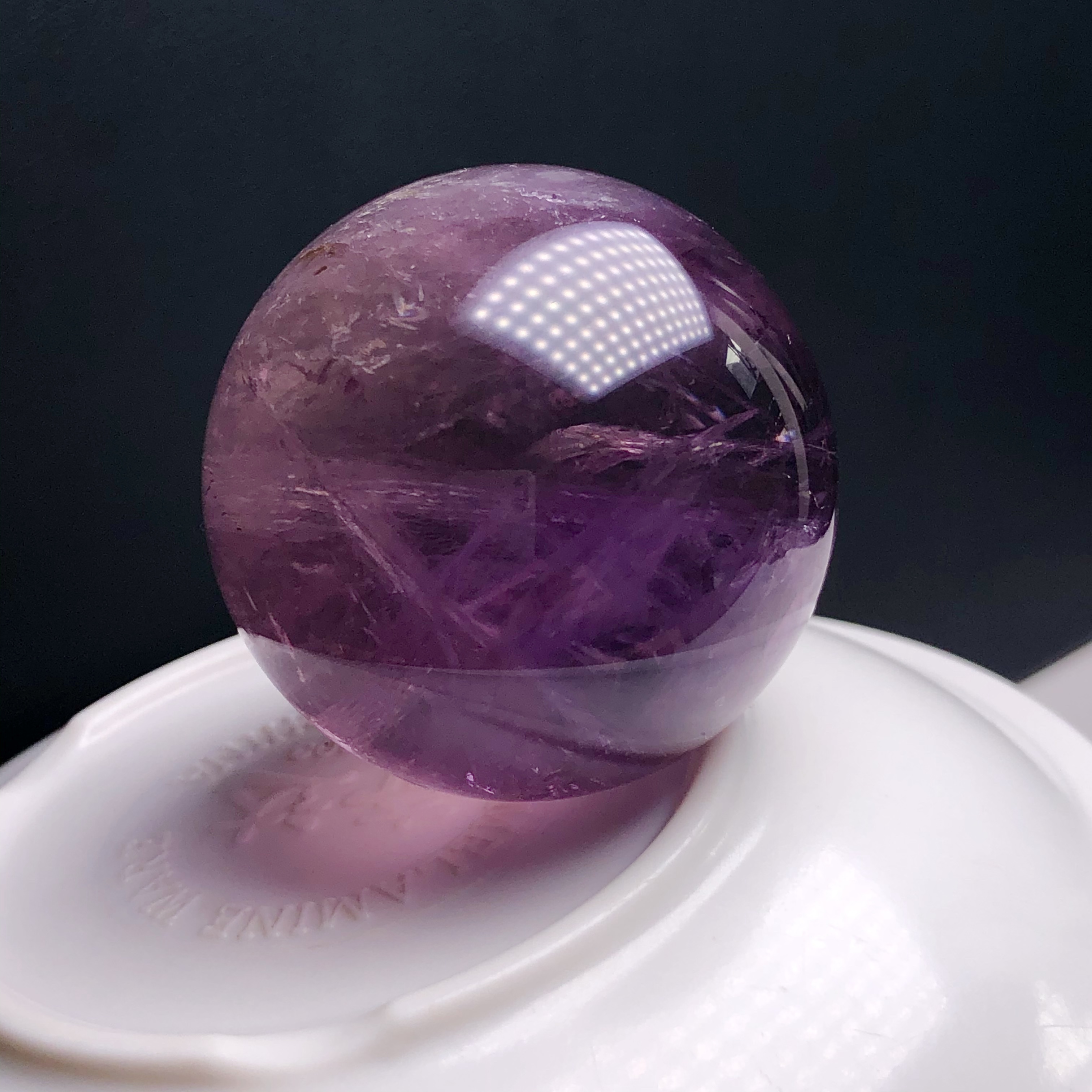 老矿福利放漏天然巴西老矿紫水晶球摆件 紫气东来