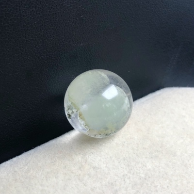 17mm亏本大漏天然水晶幽灵单珠已经打孔