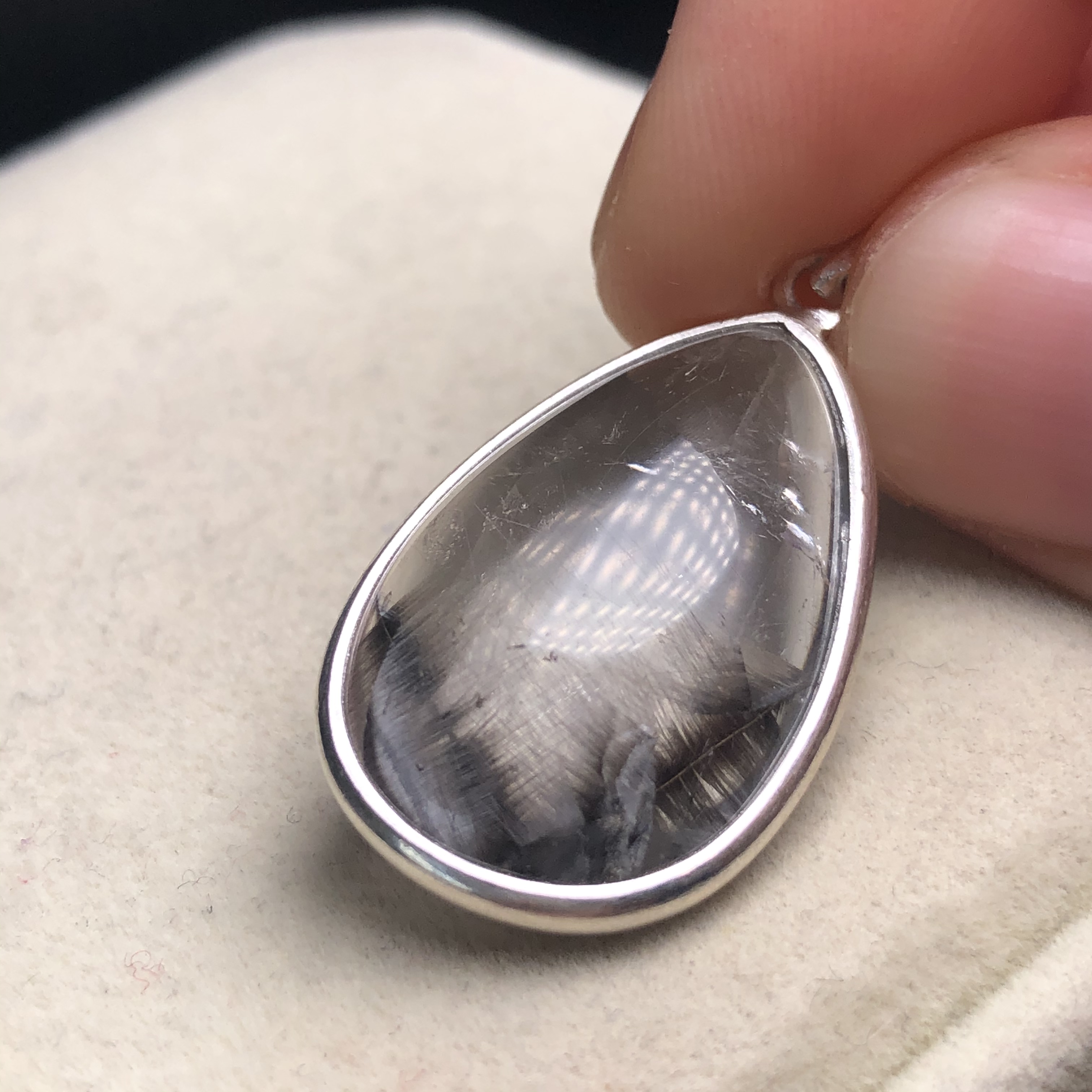 老货亏本回馈大漏老货福利精品天然黑银钛晶花水晶吊坠纯银镶嵌