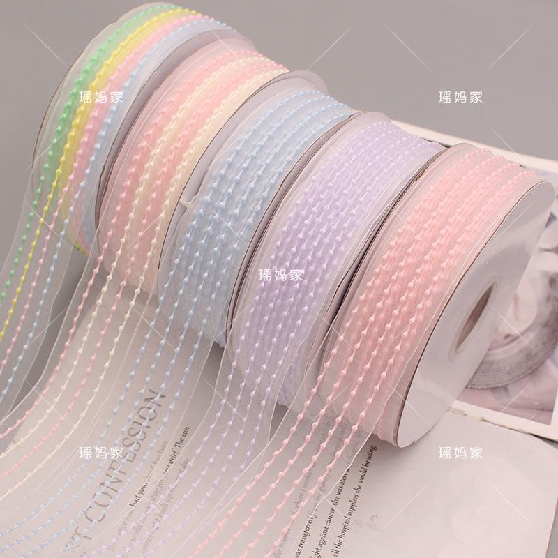 4厘米跳线条纹蝴蝶结丝带diy手工蝴蝶结发饰材料丝带