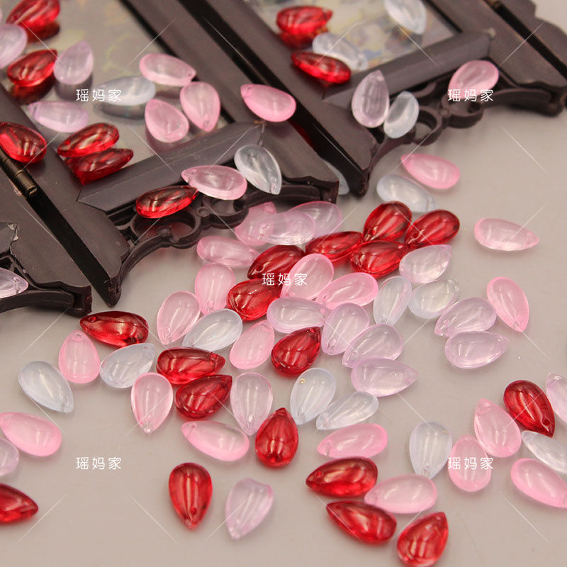 琉璃水滴对夹飘带吊坠材料配件