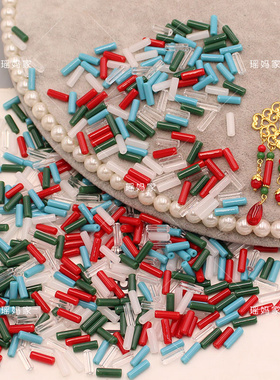 手工发饰玻璃珠子吊坠流苏