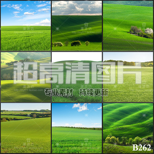 超大超高清图片草原草甸草地草场牧场自然风光风景美工设计ps素材