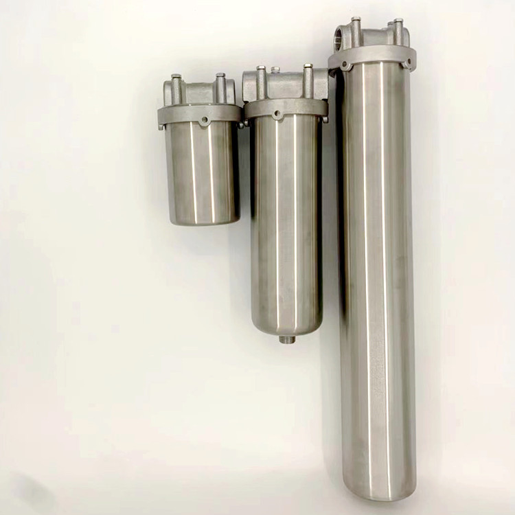 304前置大流量不锈钢反冲洗过滤器家用工业商用水管前端PP棉滤芯