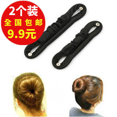 韩国布艺纽扣懒人盘发器扎发神器丸子头花苞头百变盘发棒编发工具|ruв категории Украшения,ювелирные изделия, шпилька - от Buy2taobao.com для оказания профессиональной услуги покупки агента Taobao