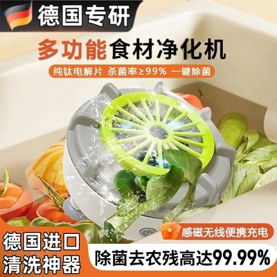 超声波果蔬清洗机多功能自动食材净化机神器杀菌去农残蔬菜洗菜机