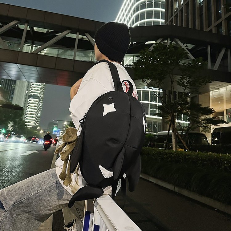 2025秋季新款双肩背包2025年夏季拉链带挂件28不带挂件25尼龙布
