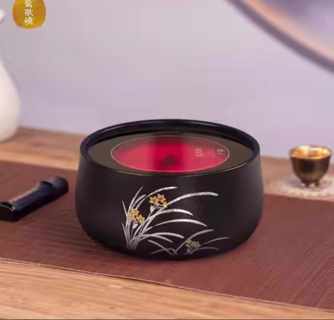 莺歌烧电陶炉官方旗舰店黑地幽兰家用烧水静音煮茶炉经典款,居家布艺,茶席,淘宝优惠券,粉丝福利购,淘宝优惠卷