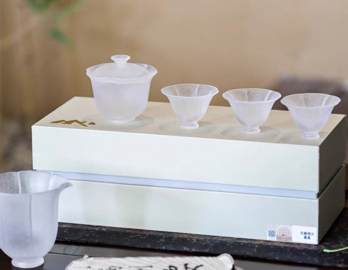 心缘堂花颜悦色琉璃套组凝香盖碗140茶杯60公杯230m l琉璃茶具,居家布艺,茶席,淘宝优惠券,粉丝福利购,淘宝优惠卷