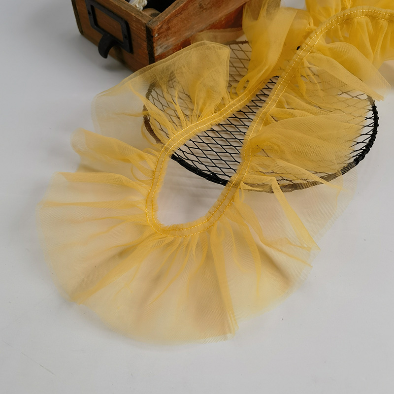 加密美国网纱纱褶皱蕾丝花边