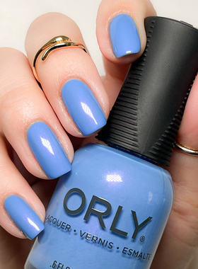 美国orly指甲油浅蓝色2000314天空蓝ripple effect婴儿蓝免烤持久
