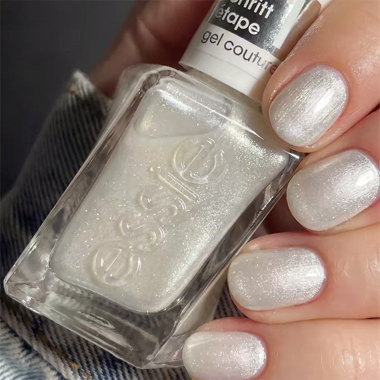 essie微光疗08细闪珍珠色指甲油图片