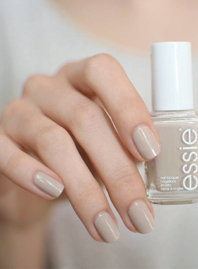 美国正品ESSIE指甲油745奶茶色裸色Sand Tropez米灰裸灰色不可剥