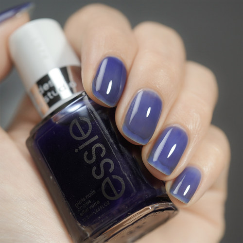 ESSIE玻璃水染半透指甲油紫蓝色