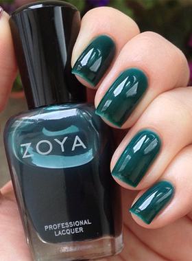 正品ZOYA指甲油ZP640水染Frida琉璃色果冻海蓝色海洋半透蓝不可剥