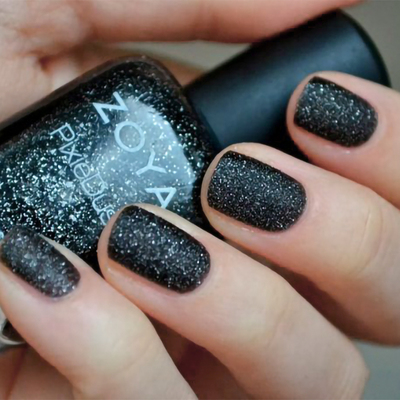 zoya流沙黑10free油性指甲油免烤