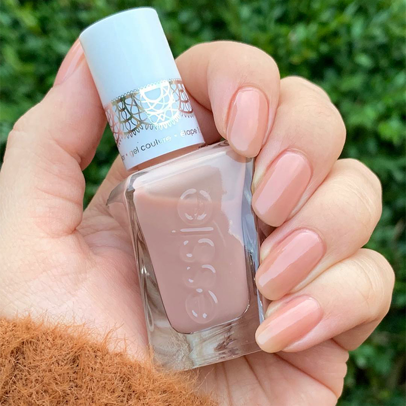 essie微光疗62冰透色指甲油免烤