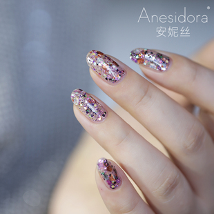 【水性指甲油】Anesidora安妮丝指甲油星空爆闪亮片蹦迪2024新色