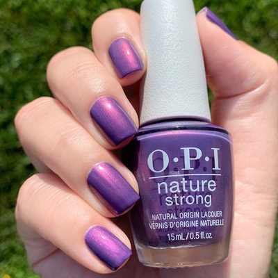 指甲油opi植物原料9free偏光紫色