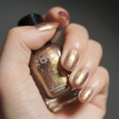 10FREE美国Zoya指甲油偏光zp551人鱼粉紫金紫金闪Faye免烤不可剥