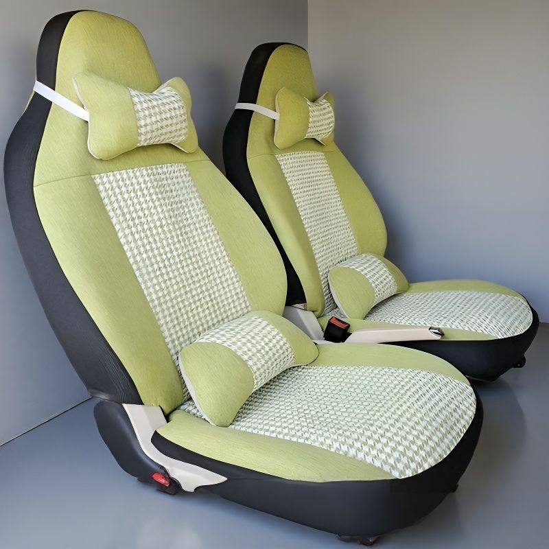 奇瑞QQ冰淇淋四座椅套全包亚麻座套四季通用内饰棉麻汽车坐垫