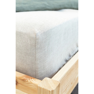 夏季纯色亚麻床笠三件套加高大尺寸双人床床罩单件全包床单可定制