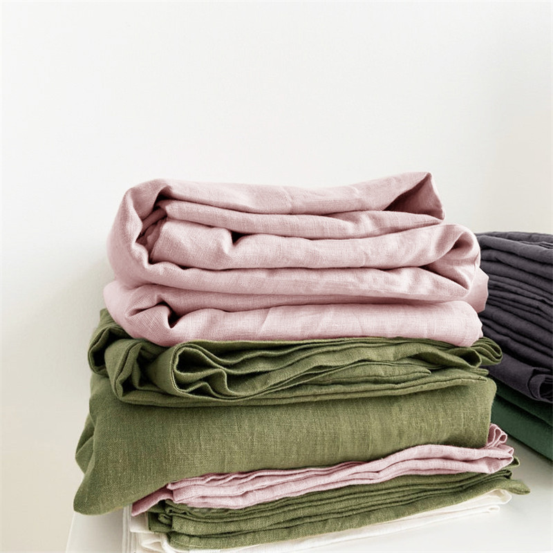 轻奢高级感夏季亚麻床单双人床纯色床笠三件套民宿床上用品可定制,床上用品,床单,淘宝优惠券,粉丝福利购,淘宝优惠卷