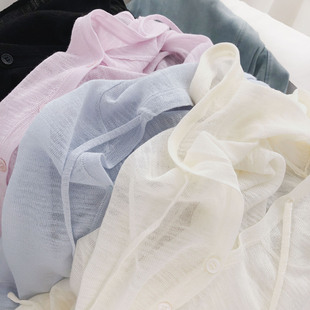 柔软薄款长袖连帽针织开衫女短款温柔米色学生防晒披肩外搭t恤夏