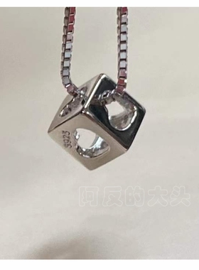 阿反的大头银项链女小众设计感