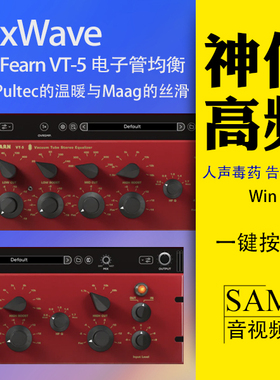 MixWave VT5官方电子管EQ插件人声母带对标Pultec与Maag Win mac