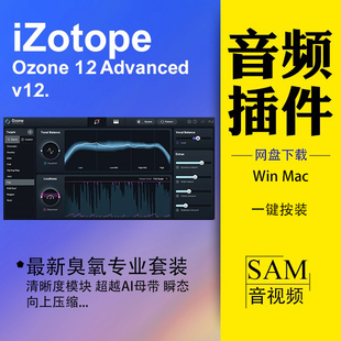 智能音频母带动态均衡器 多段压缩器 iZotope Ozone12 11 winmac